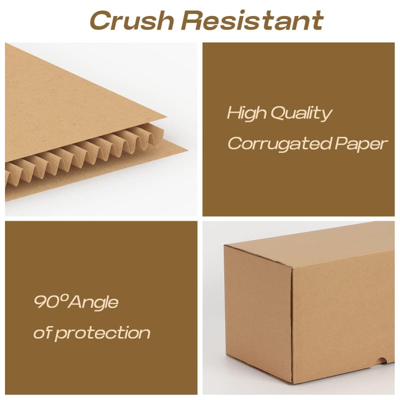 RLAVBL 8x6x4 Shipping Boxes Set of 25, Brown Corrugated Cardboard Mailer Box for Packing, Mailing, Business - Image 3